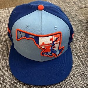 Minor League On Field New Era Blue and Light Blue Cap